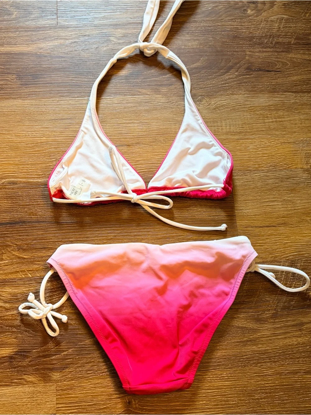 Victoria’s Secret Pink Ombre String Bikini Set Small